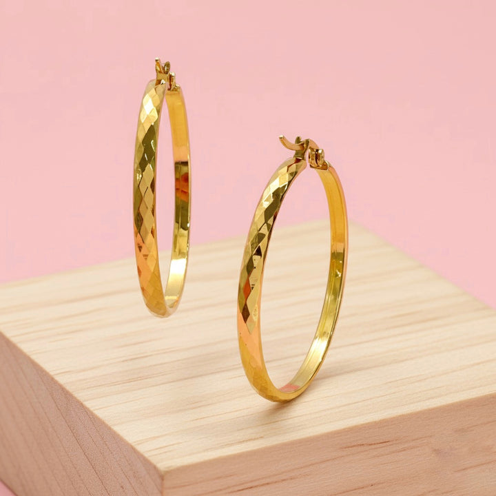 Argollas Verano 35MM Dorada Acero