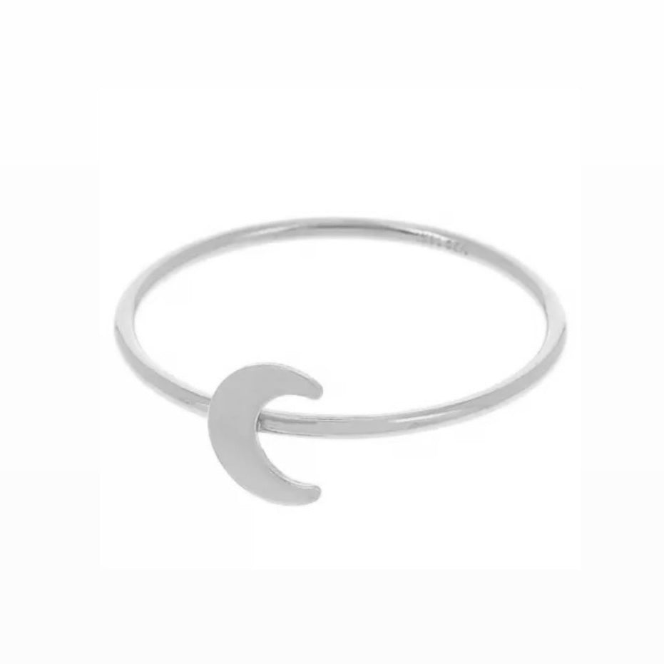 Anillo de Plata Luna lisa
