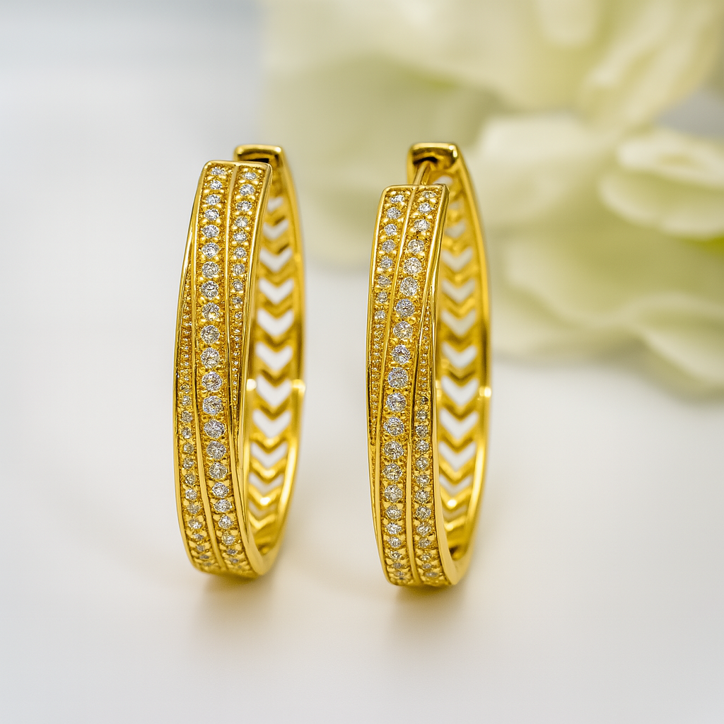 Argolla Doble Fila Dorada