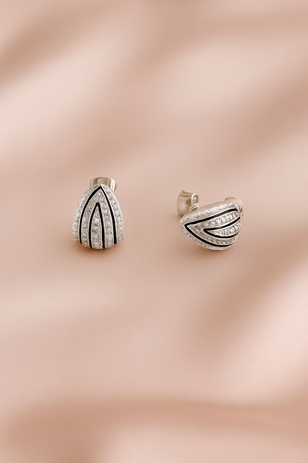 Aretes de Acero Plateado Paris