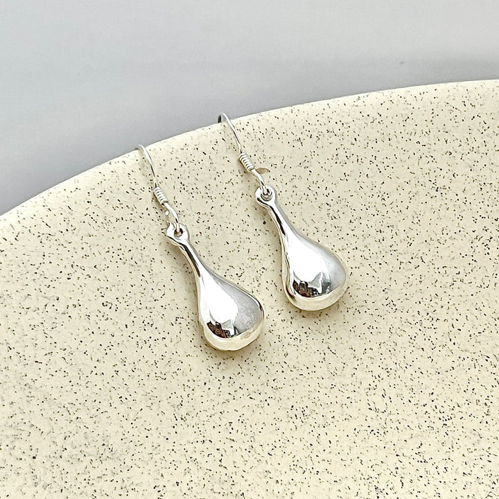  ▷ Aretes Gota 💧 10MM  | Plata 925 | Nicola Joyería 🇨🇷