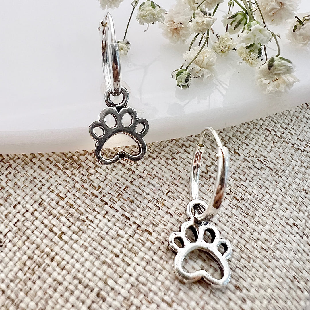 Argollas Colgantes Patitas 🐾 Huecas