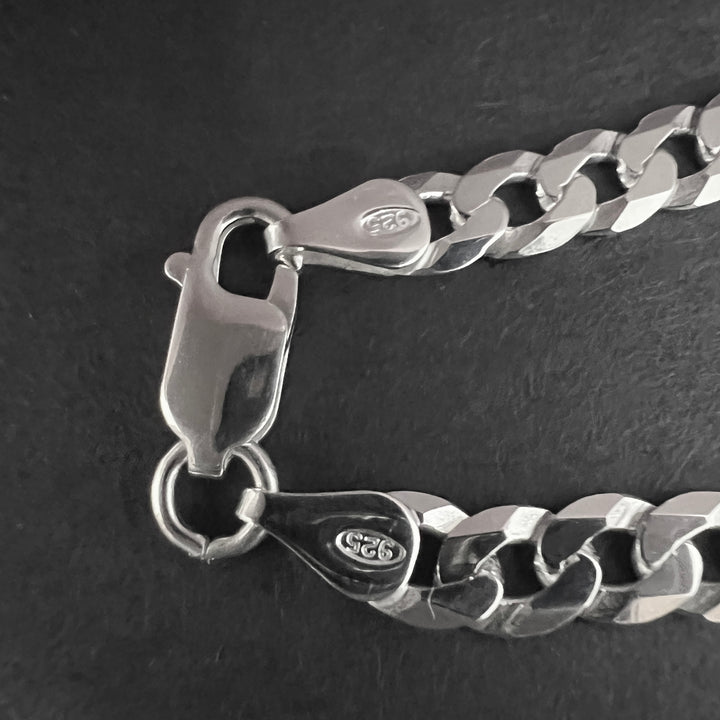 Pulsera Plata Hombre Curb