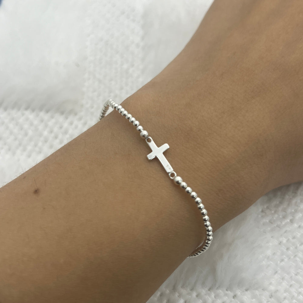 Pulsera Cruz ✝️ Plata 925 | Nicola Joyería 