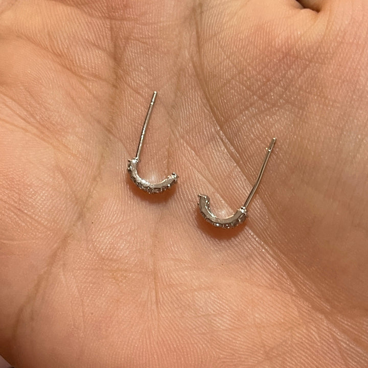 Trío de Aretes Acero Plateado