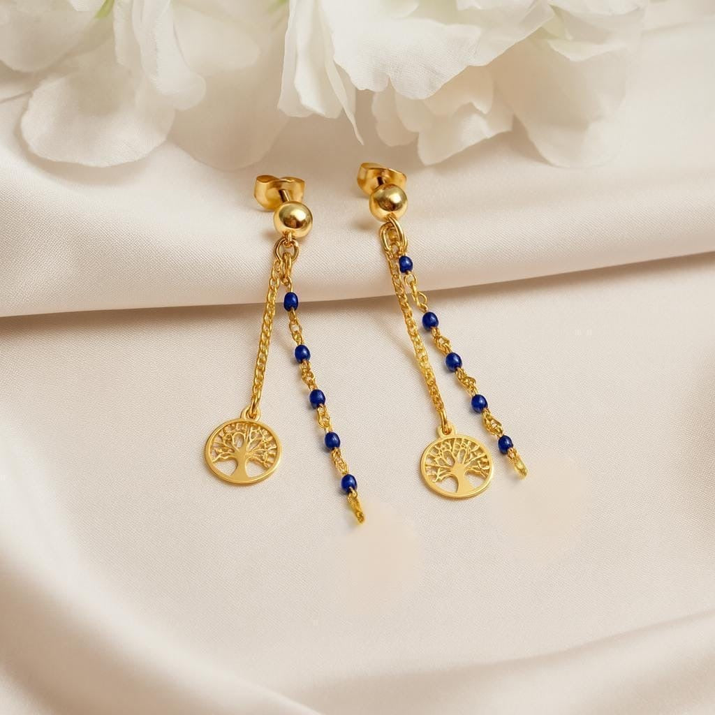 Aretes de Acero Largo Árbol 🌳