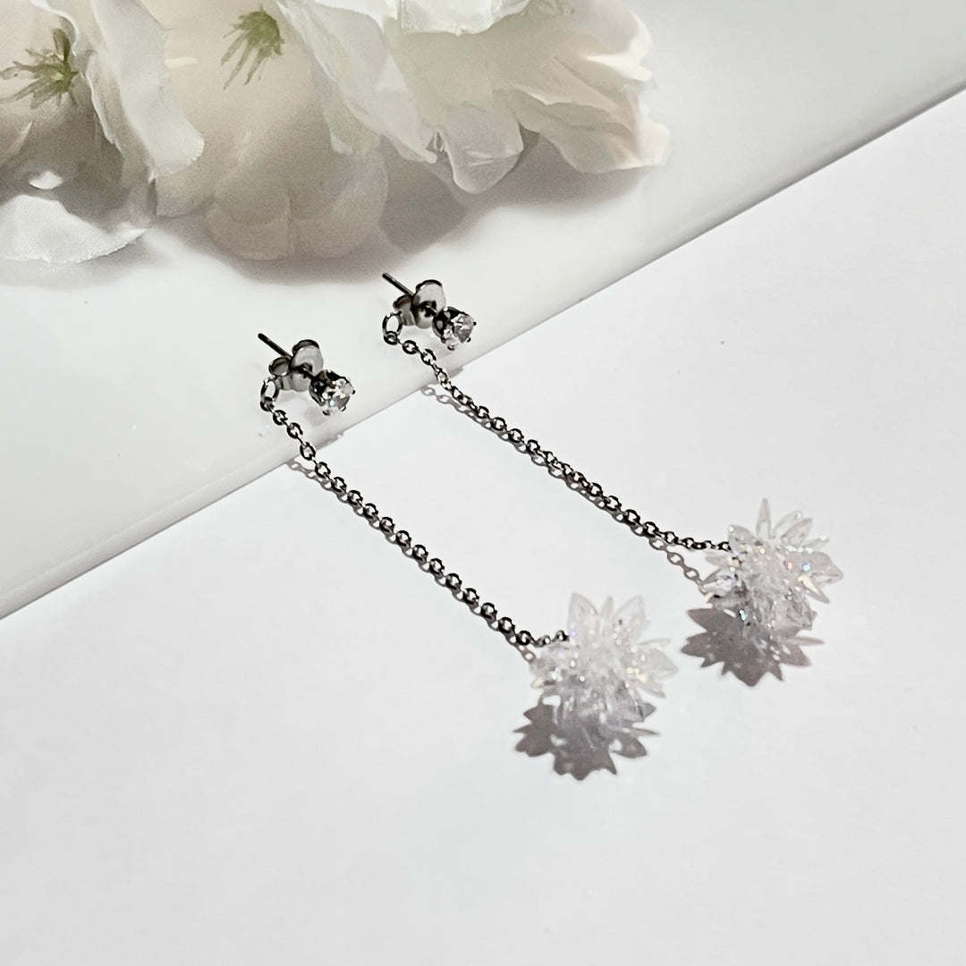 Aretes de Acero Largo Estrella 🌟