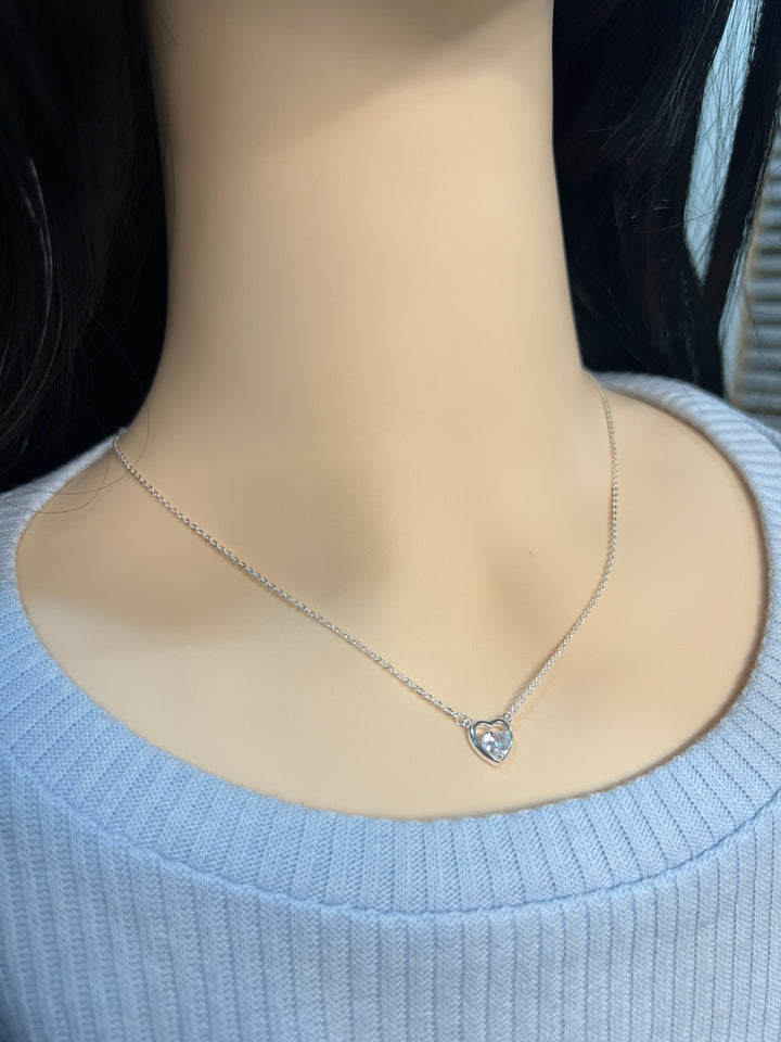 Collar Plata Corazón