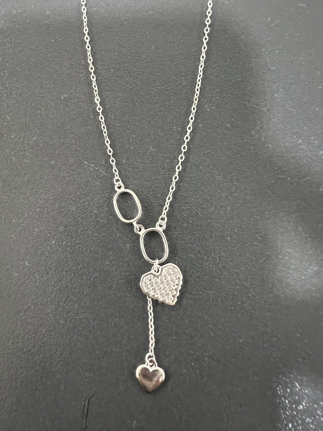 Collar Plata Corazones