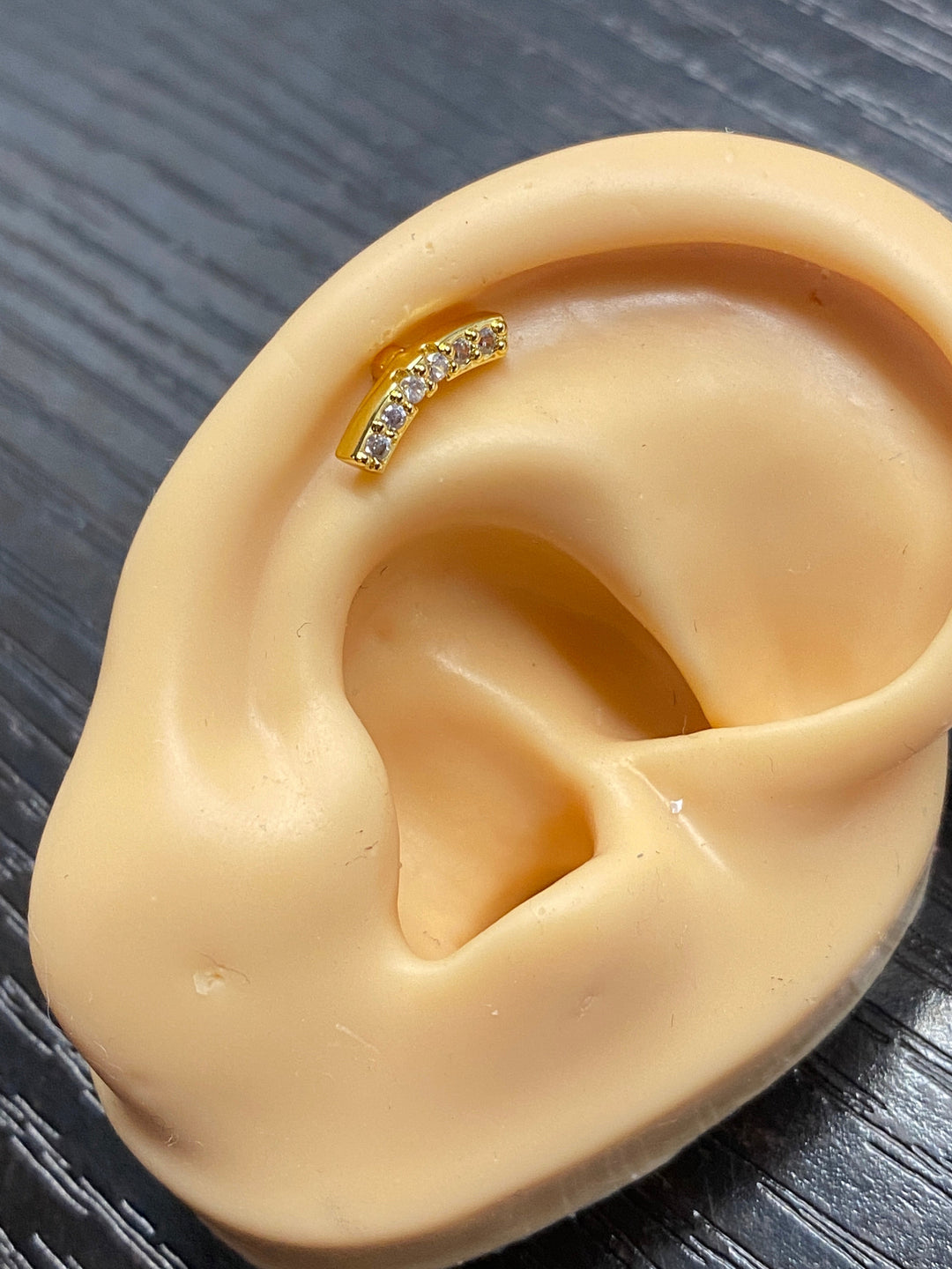 Arete Quirúrgico 🧡 Curvo Dorado