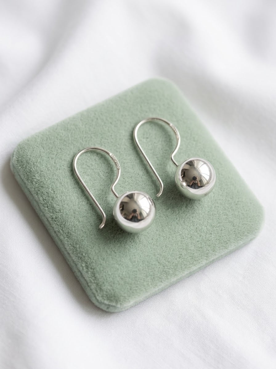 Aretes de Plata 12MM
