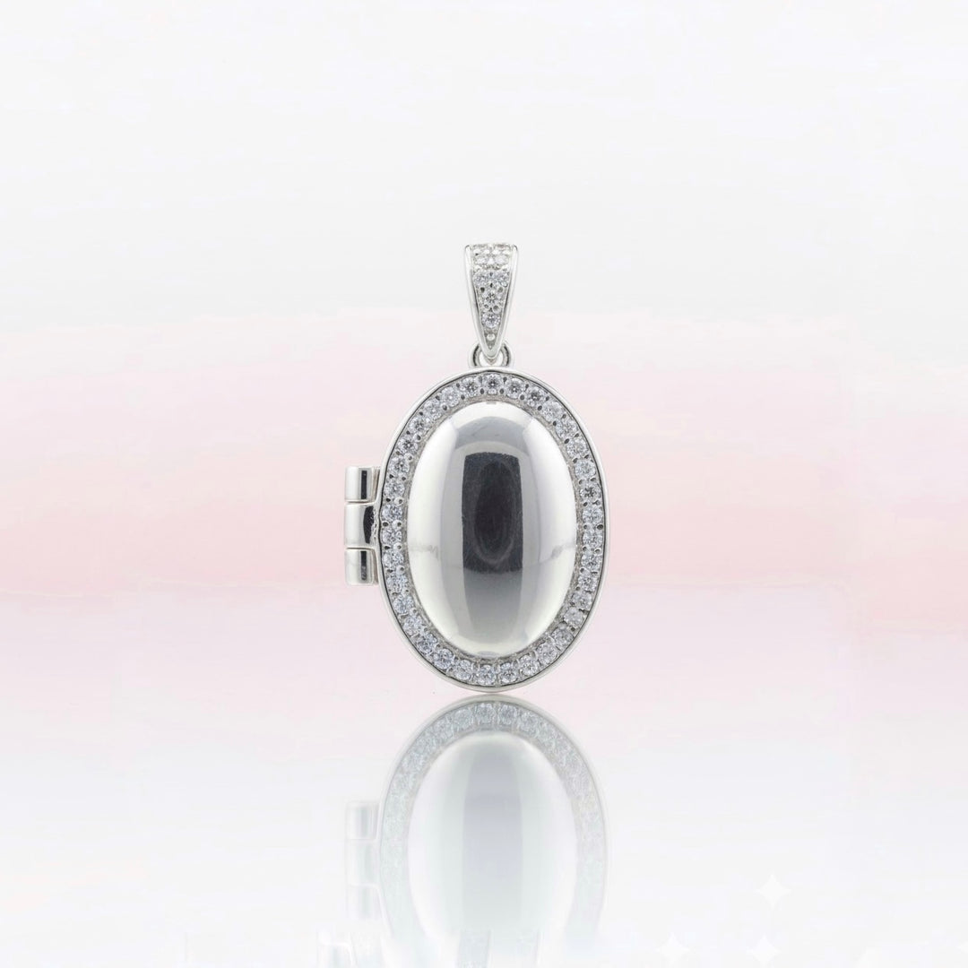 Dije Relicario Vintage Plata