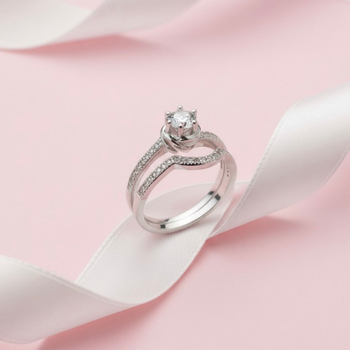 Anillos Dúo Luna Plata