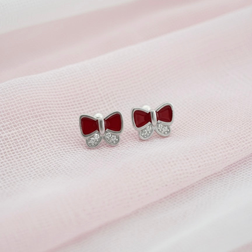 Aretes Plata Bebé Mariposa