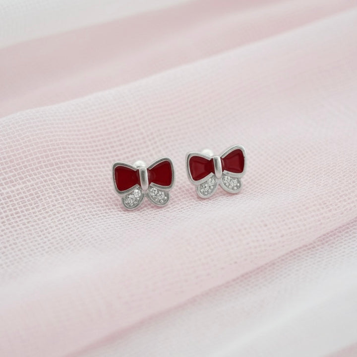 Aretes Plata Bebé Mariposa