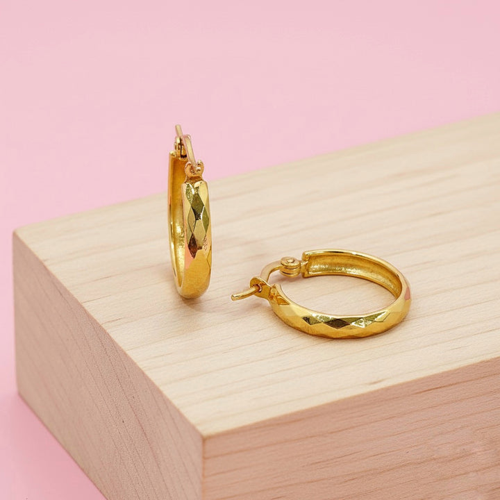 Argollas Verano 15MM Dorada Acero