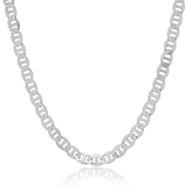 Cadena de Plata - Gucci Hueca 5MM