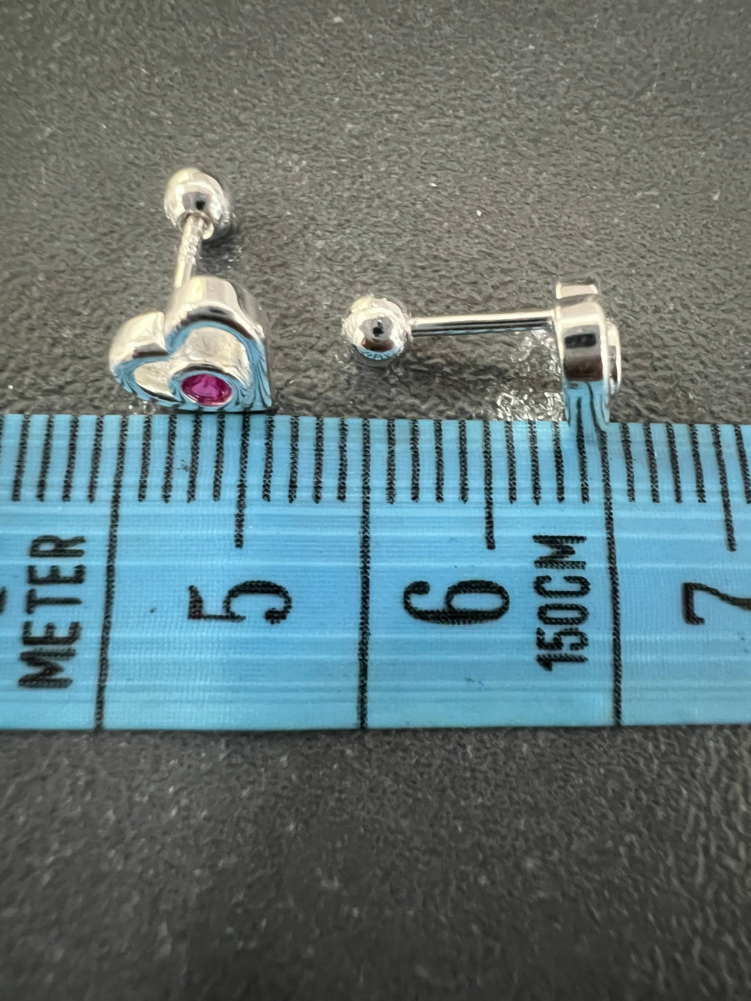 Aretes Plata Bebé Corazón