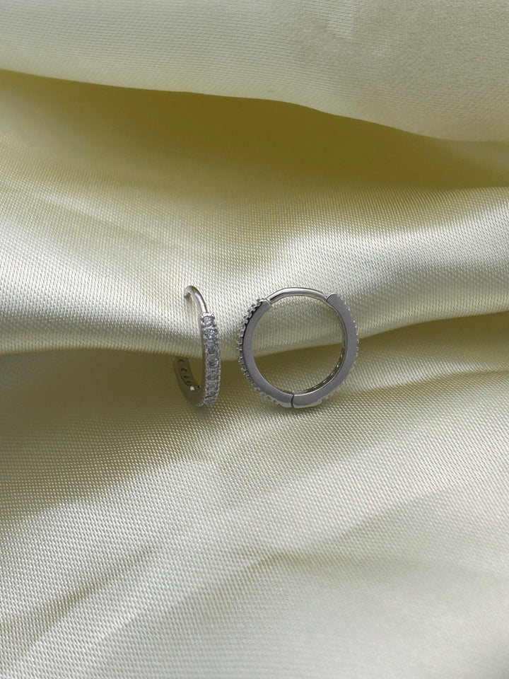 Huggies de Plata Brillantes