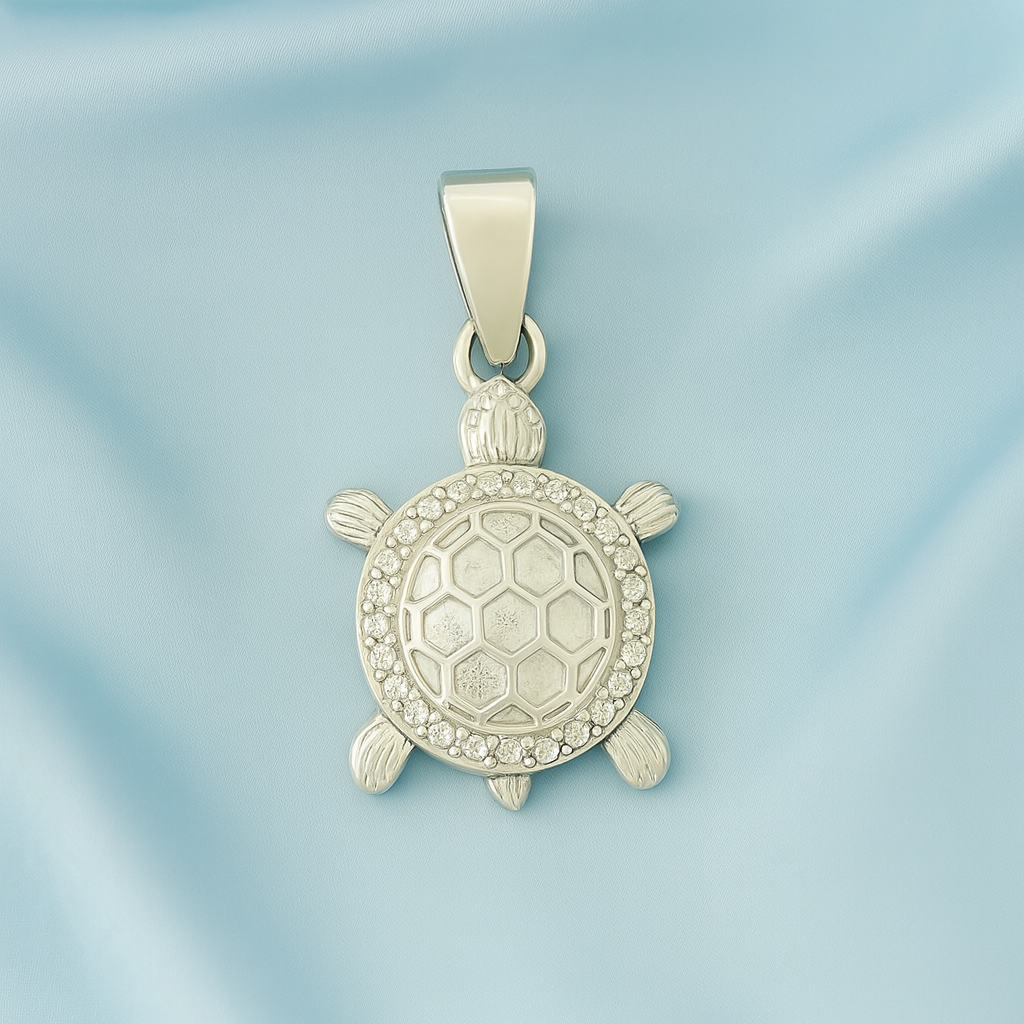 Dije Tortuga CZ Plata 925