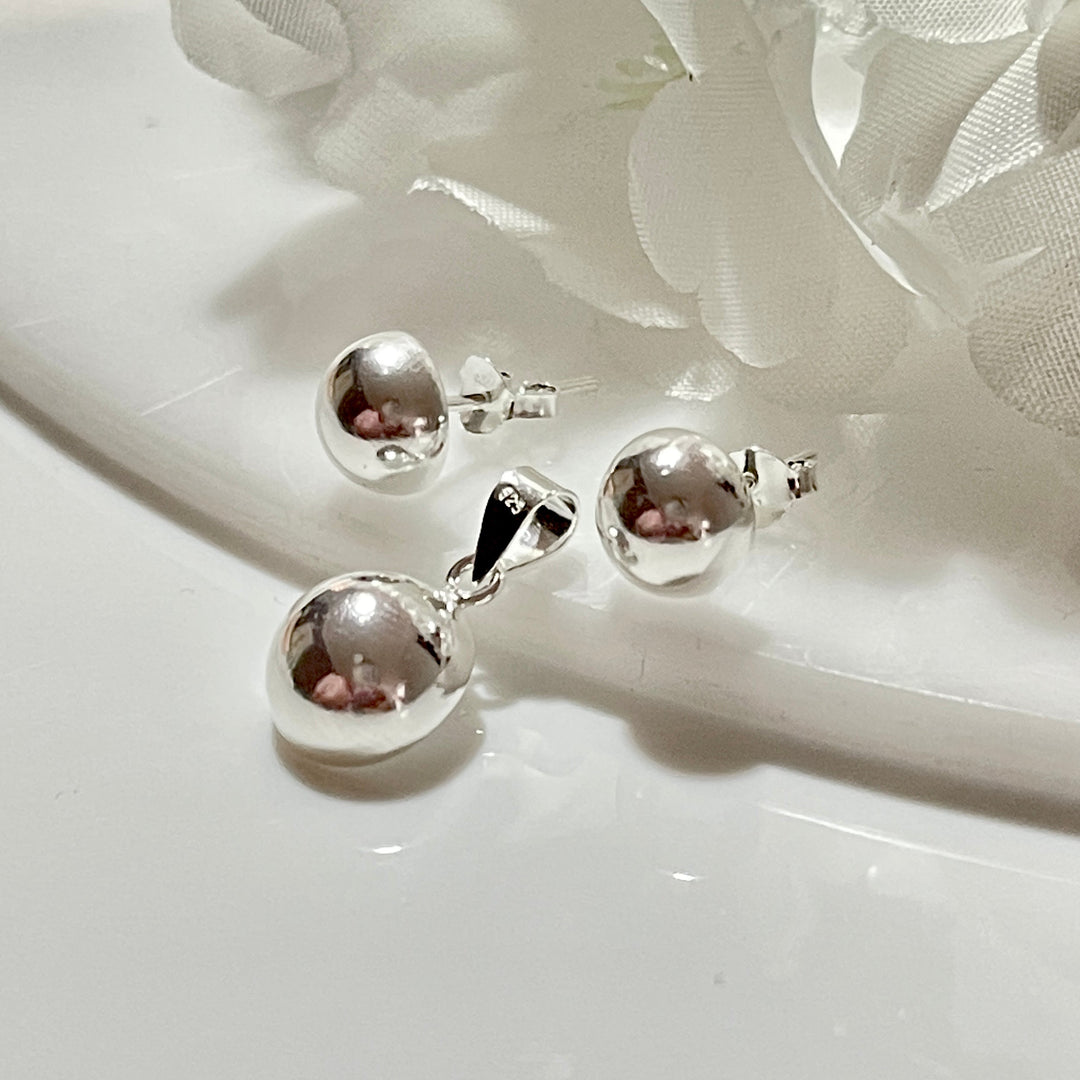 Juego Plata Media Bola Liso 🍡