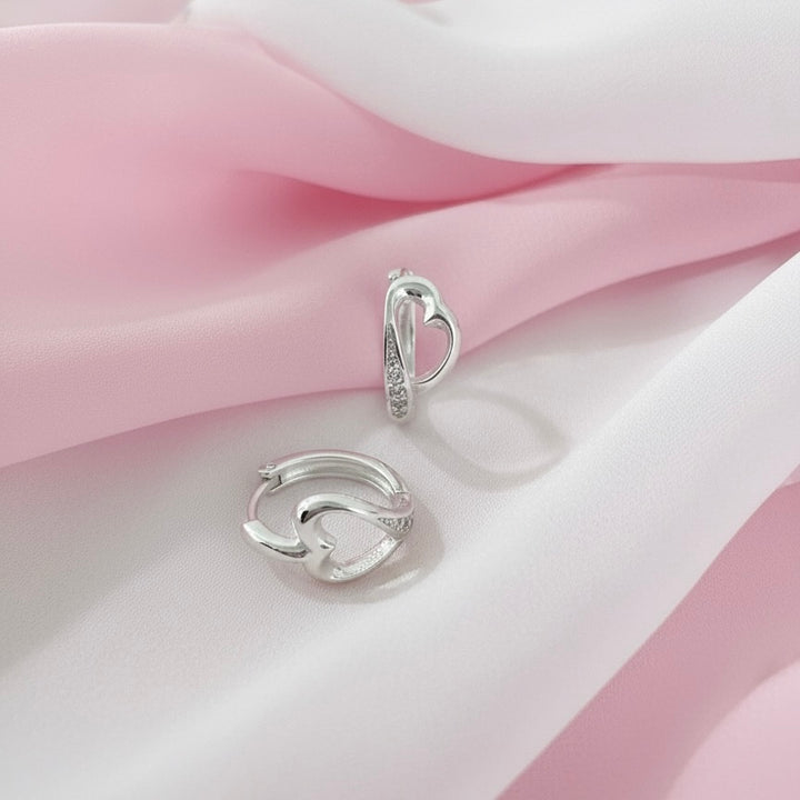 Huggies de Plata Corazón