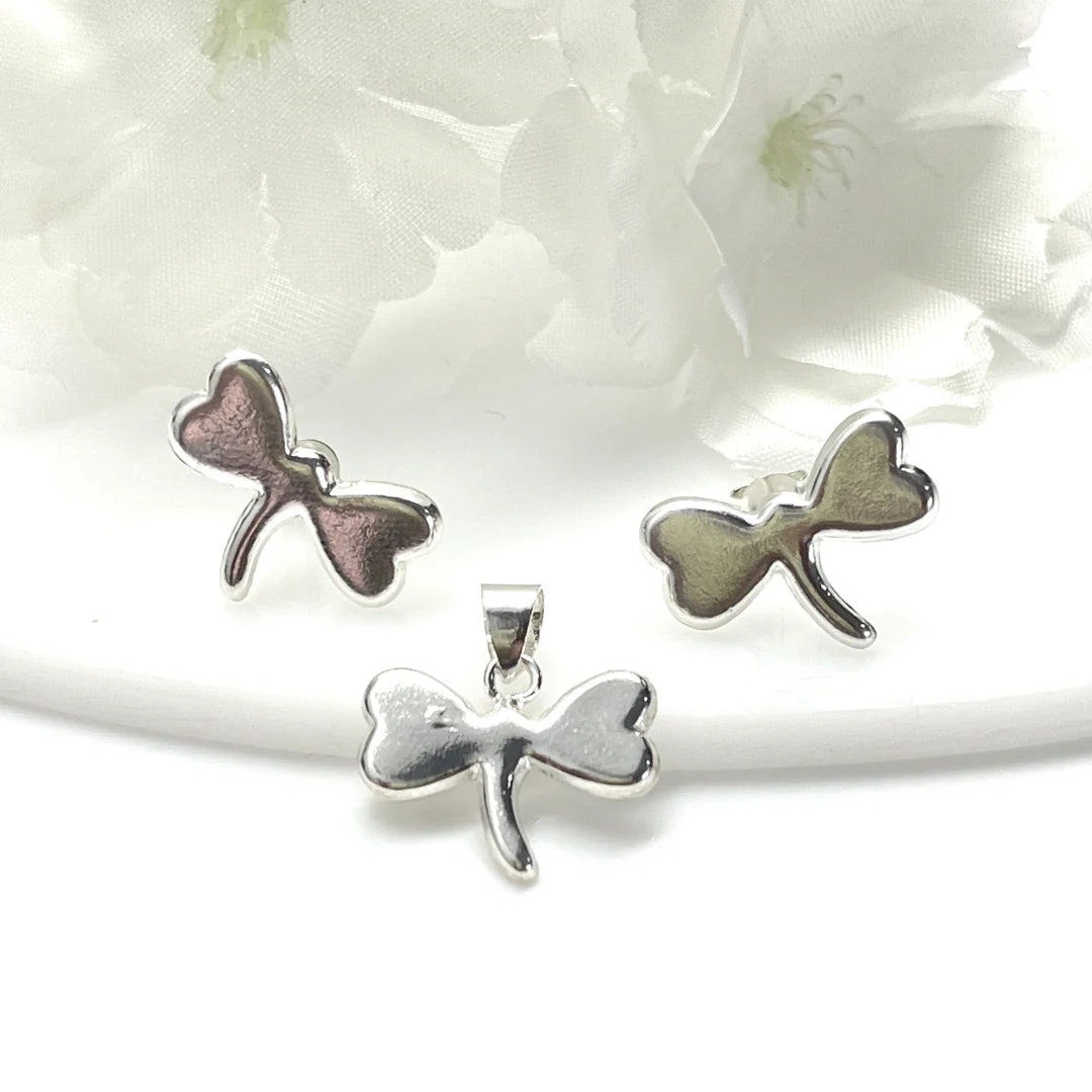 Juego de Plata Libélula Lisa