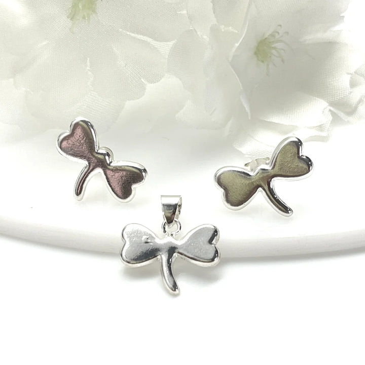 Juego de Plata Libélula Lisa