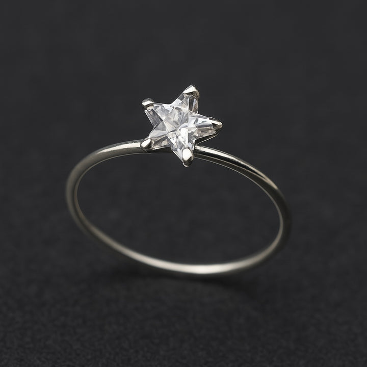 Anillo de Plata Promesa Estrella