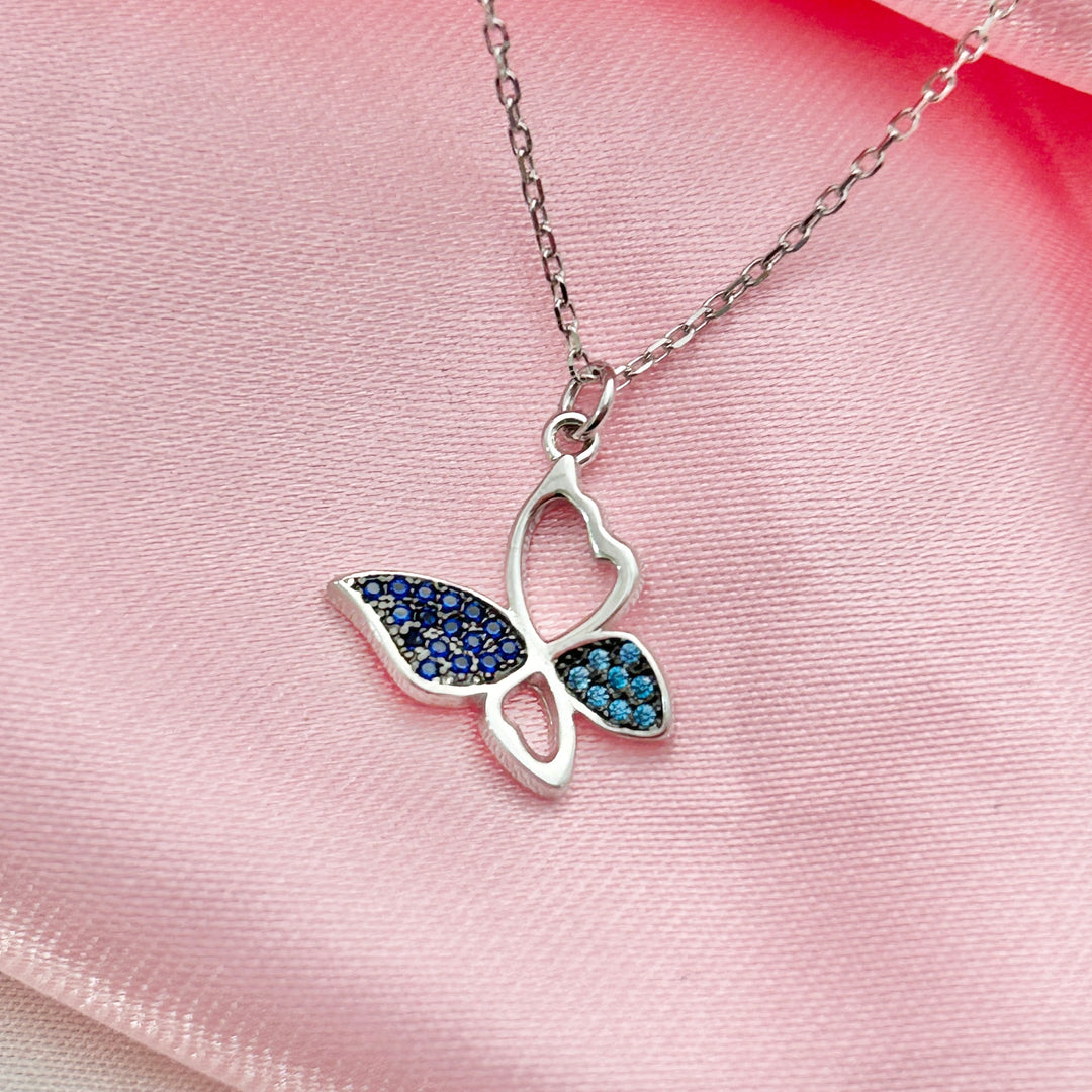 Collar Plata Mariposa