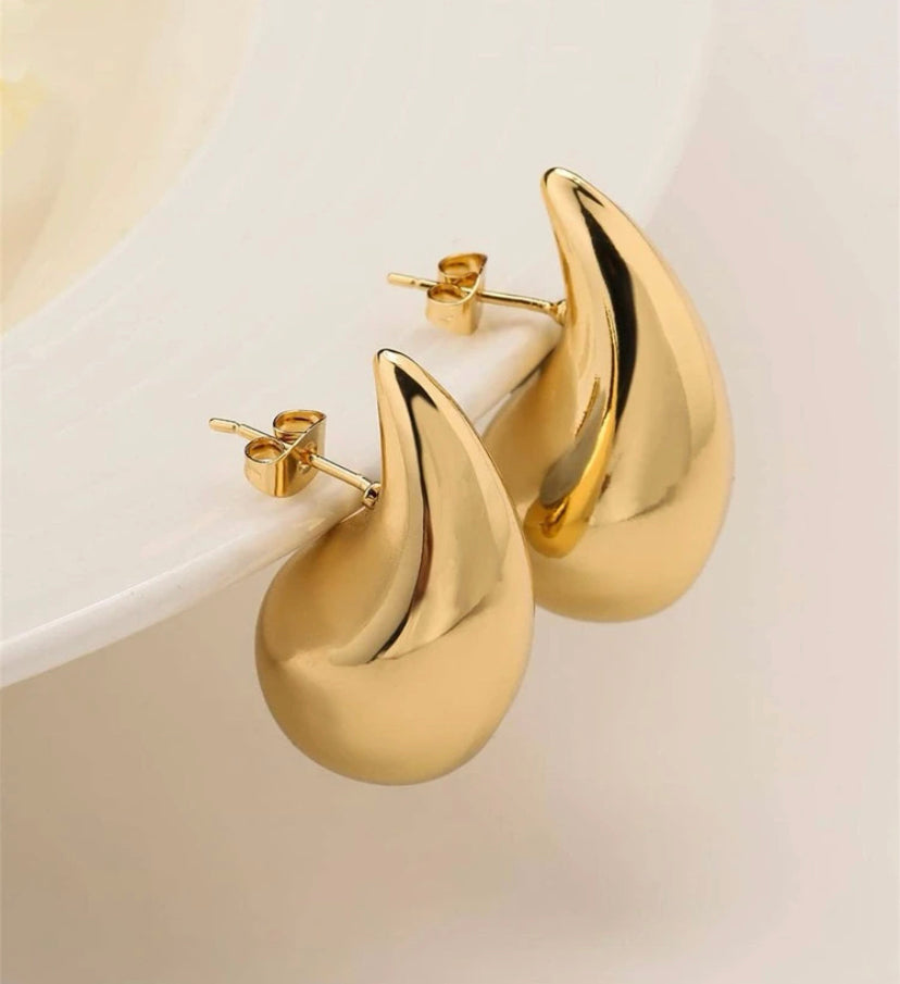 Aretes Acero Gota 30MM