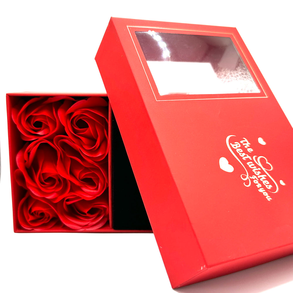 caja de regalo roja 🌹 con muchas rosas perfumadas en Costa Rica 🇨🇷