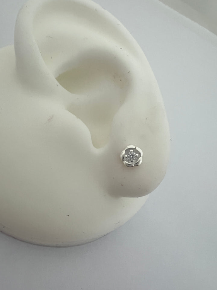 Aretes Plata Bebé Florcita