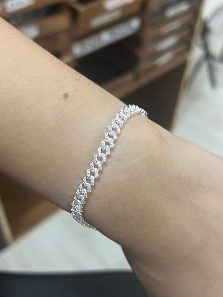 Pulsera Plata Cubana