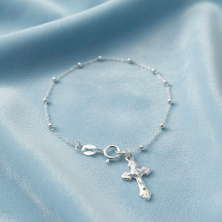 Pulsera Cruz Plata 925