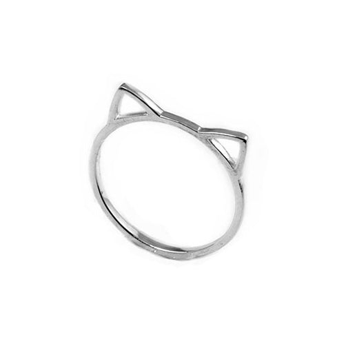 Anillo de Plata Orejas de Gato