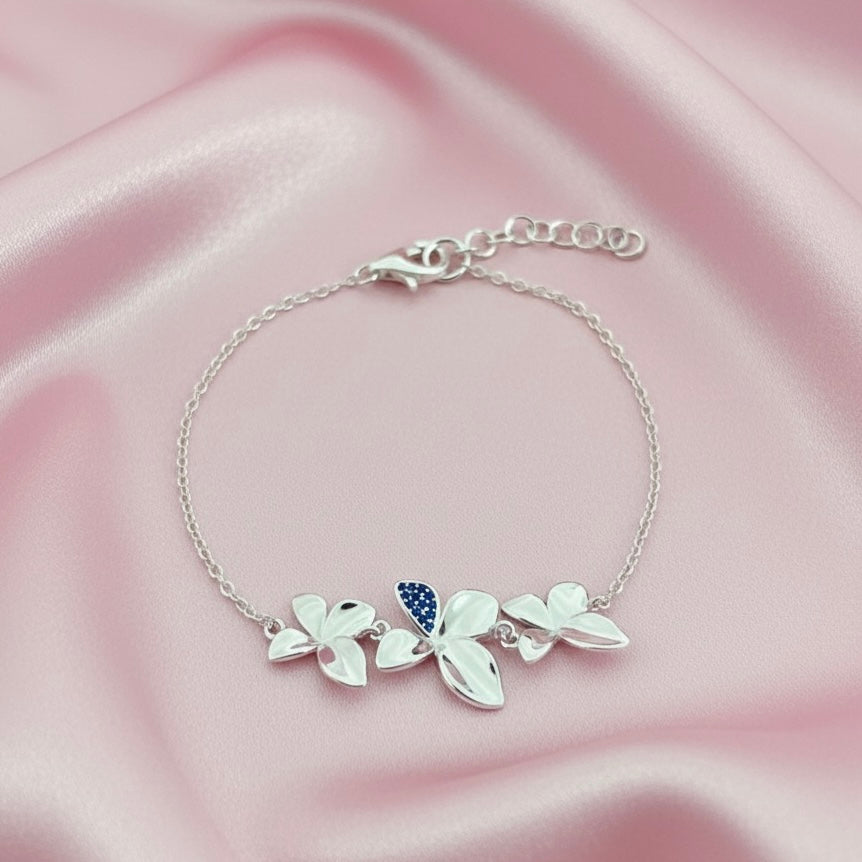 Pulsera Plata Mariposas