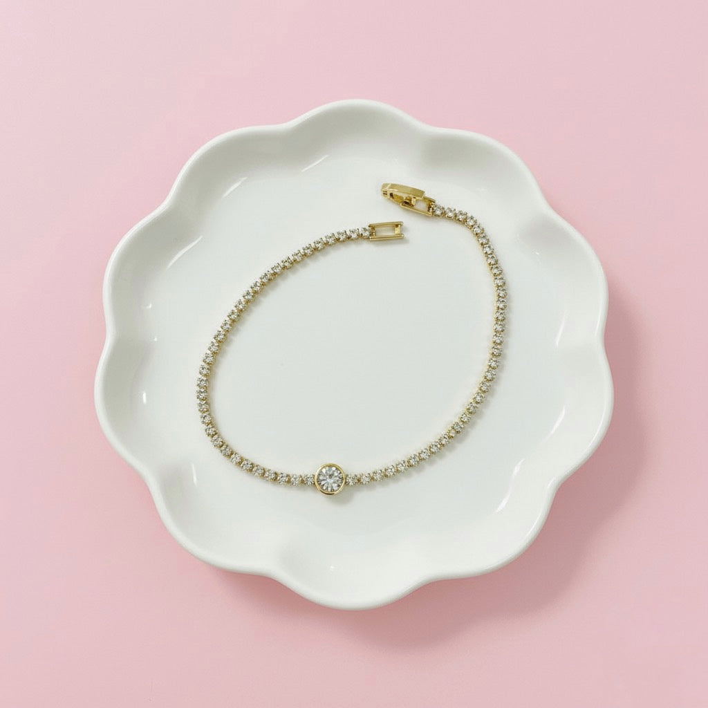 Pulsera Acero Elegante Dorada