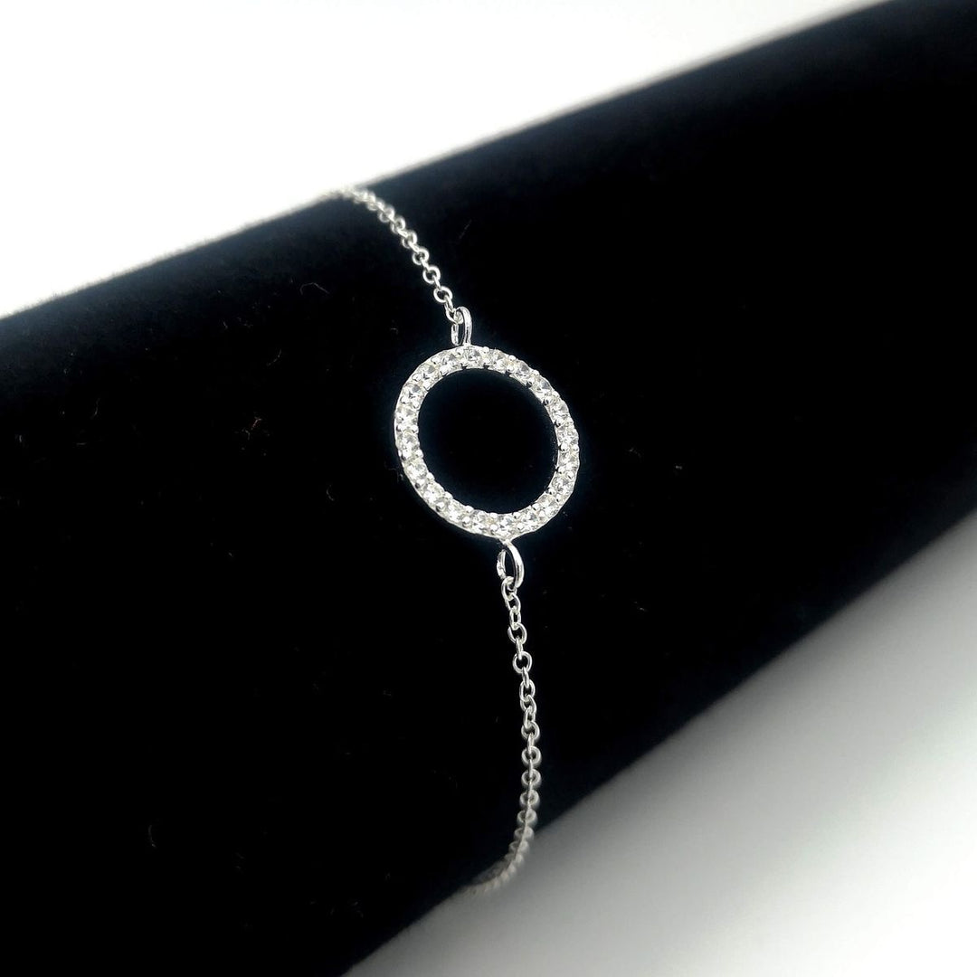 Pulsera Plata Círculo