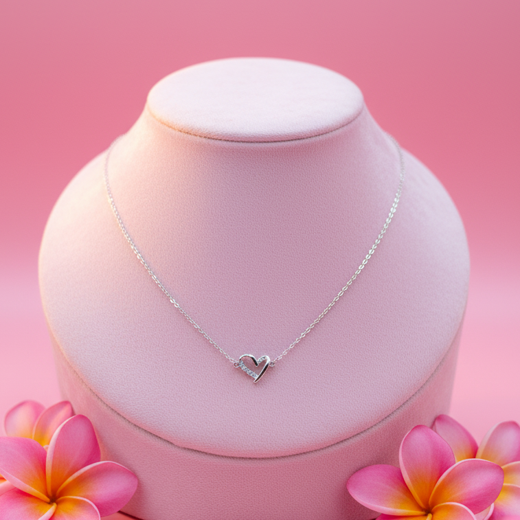 Collar Plata Corazón