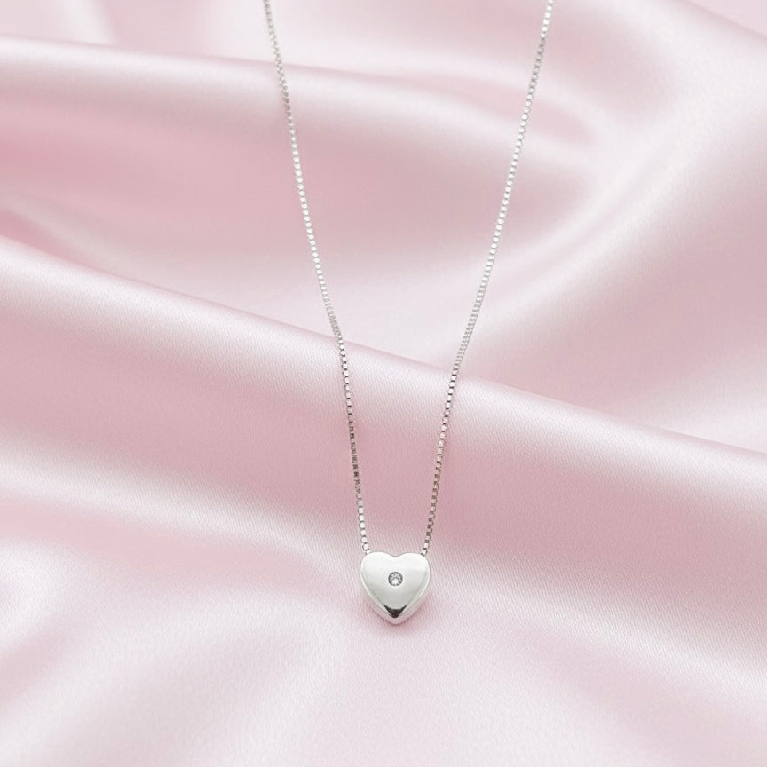 Collar Plata Corazón