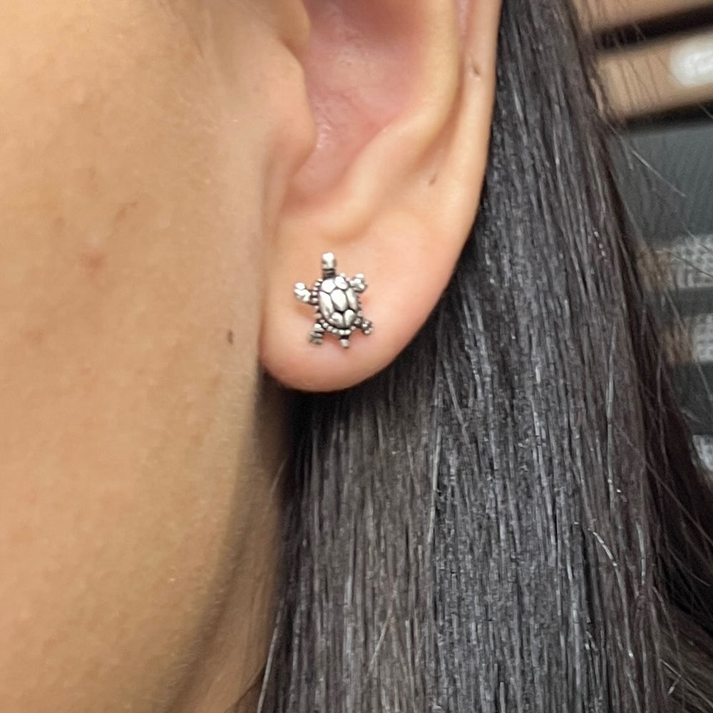  ▷ Aretes Tortuga 🐢 | Plata 925 | Nicola Joyería 🇨🇷