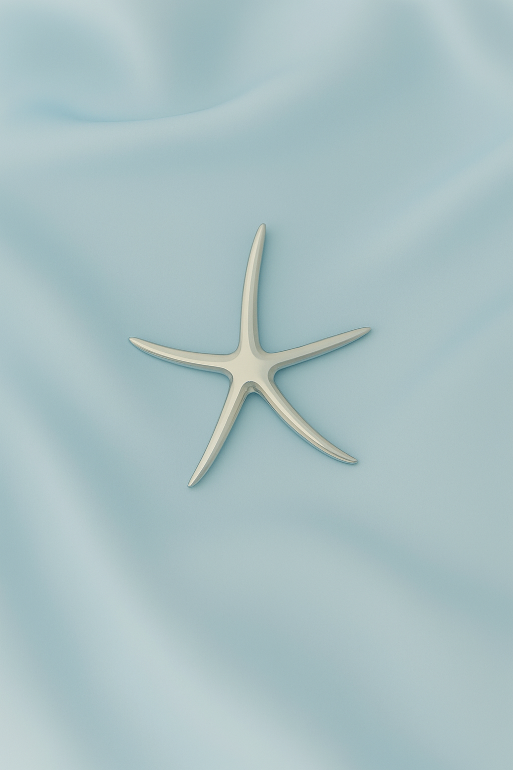 Dije de Plata Estrella de Mar Lisa