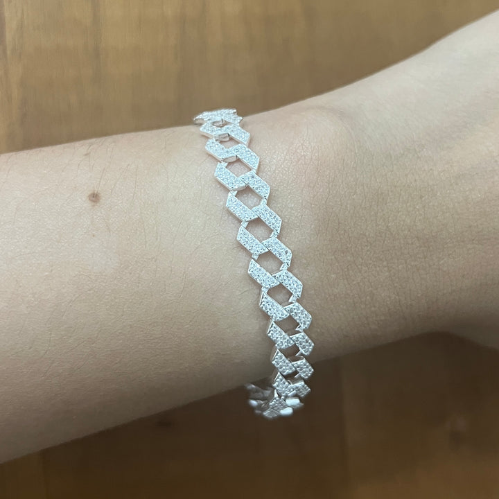 Pulsera Plata Cubana