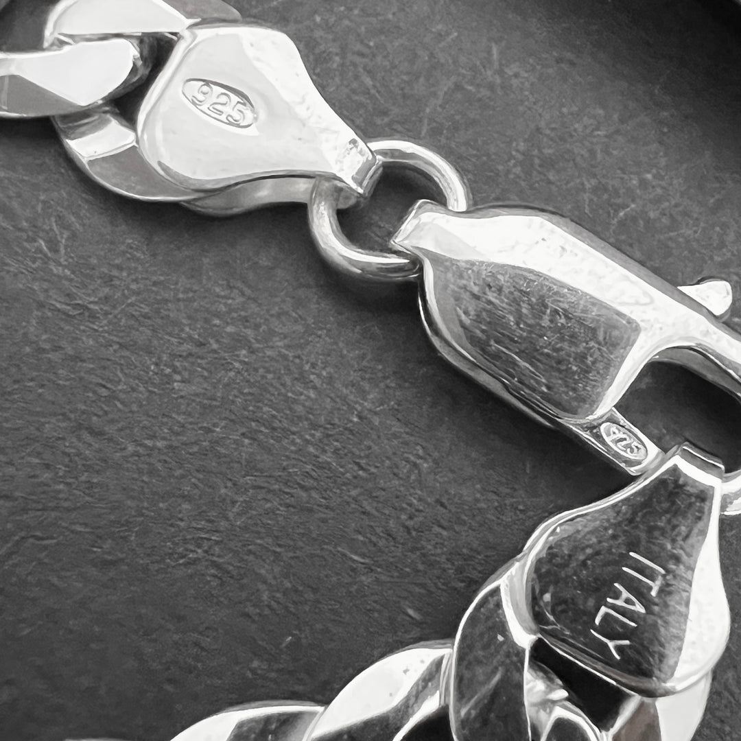 Pulsera Plata Hombre Curb