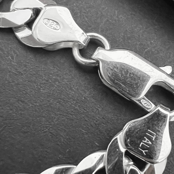 Pulsera Plata Hombre Curb