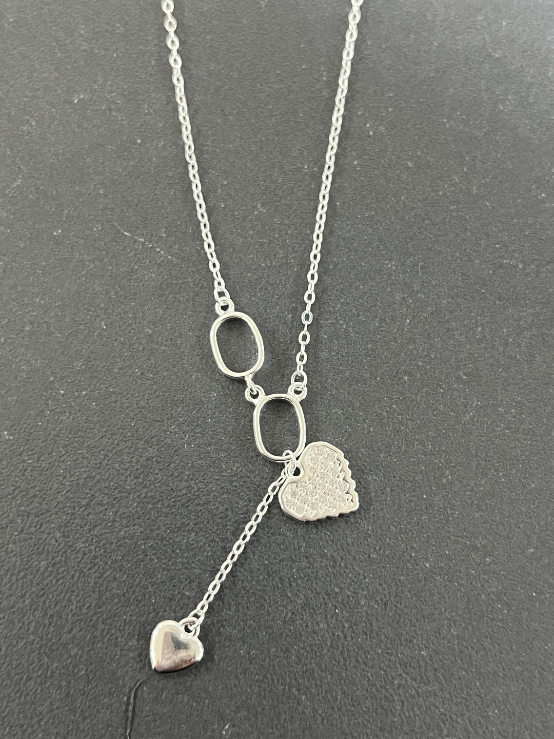 Collar Plata Corazones