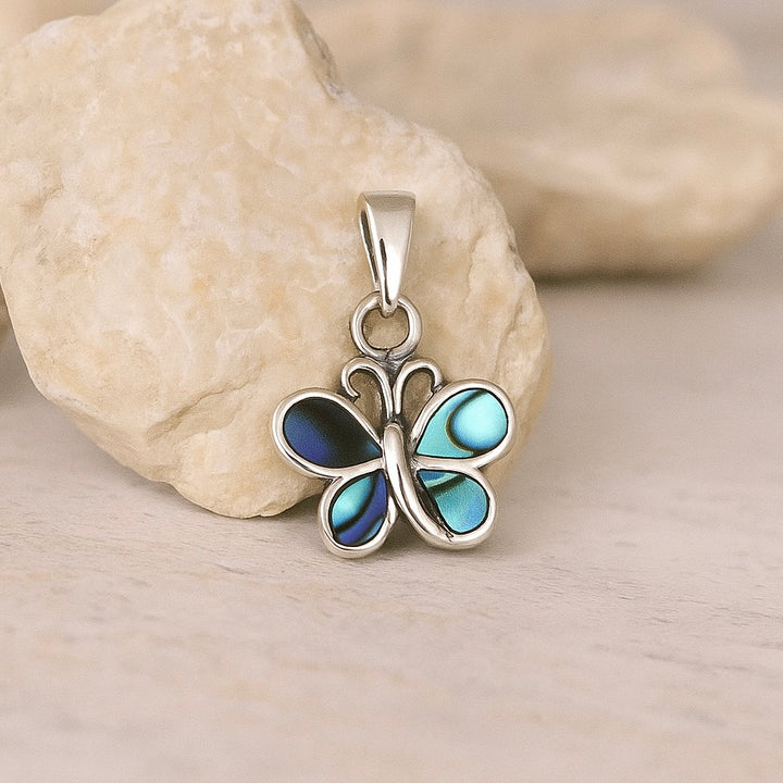 Dije de Plata Mariposa Abulón 12MM