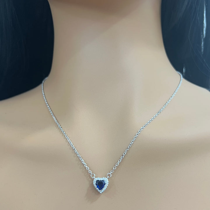 Collar Plata Corazón 💙