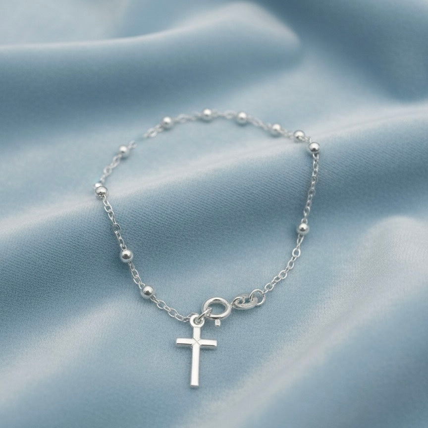 Pulsera Cruz Plata 925